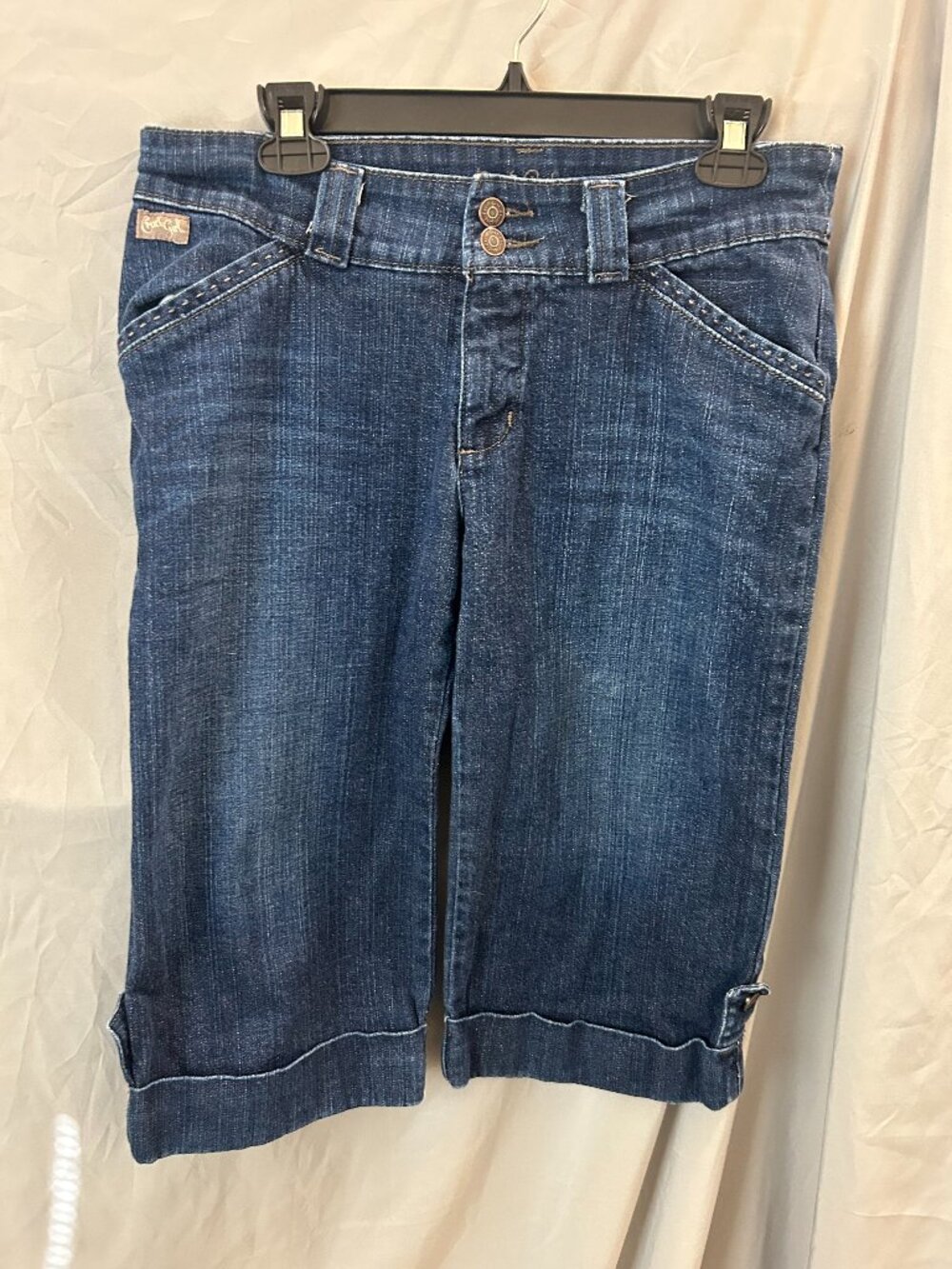Cruel Girl Women's Stretch Blue Capri Pants Jeans Size 7